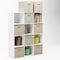 Hastings Home Shelf Storage Bin, Beige, 12.5 in H, 10.6 in W, 5.4 in L 961922HGQ - alternate 2